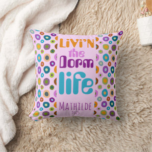 Dorm sweet dorm living home decor for her cushion