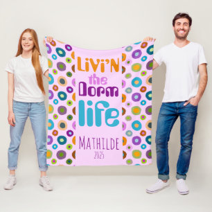 Dorm sweet dorm living home decor for her fleece blanket