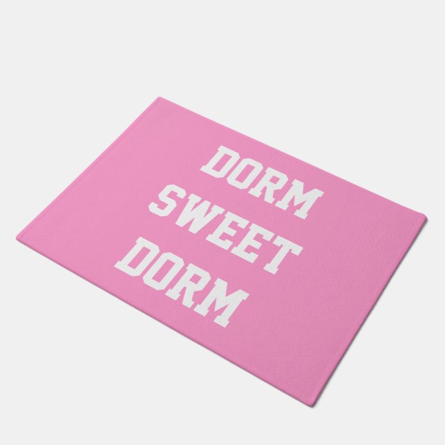 Dorm Sweet Dorm ~ Original Girly Doormat (Angled)