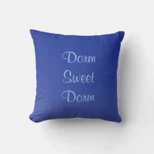Dorm Sweet Dorm Square Pillow Blue Custom 2 Sides