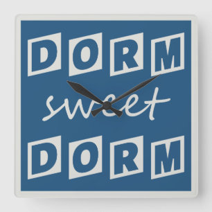 "Dorm Sweet Dorm" wall clock