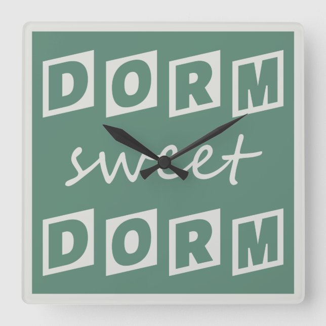 "Dorm Sweet Dorm" wall clock (Front)