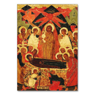 Dormition of the Mother of God orthodox icon  Table Number