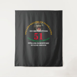 DORMITORY UNIVERSITY OF OREGON Team JERSEY Tapestry