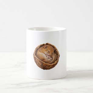 Dormouse Curled in a Walnut Shell Coffee Mug