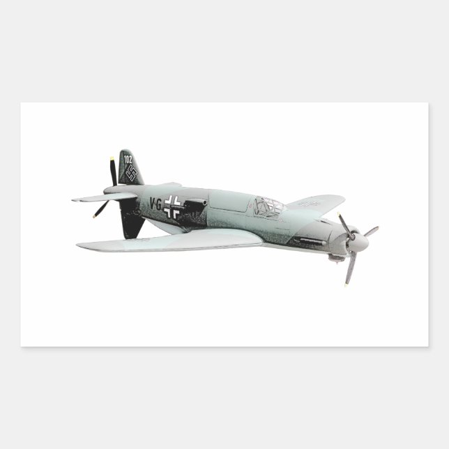 Dornier 335 aeroplane rectangular sticker (Front)