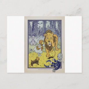 Dorothy and the Cowardly Lion from Wizard of Oz Postcard
