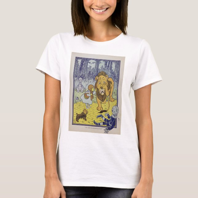 Dorothy and the Cowardly Lion from Wizard of Oz T-Shirt (Front)