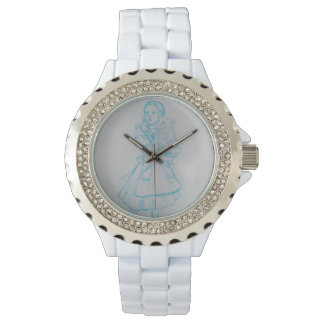 Dorothy and Toto blue Sketch Rhinestone Watch