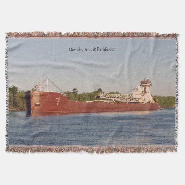 Dorothy Ann & Pathfinder throw blanket (Front)
