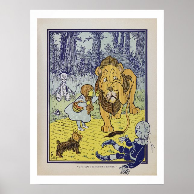 Dorothy meets the Cowardly Lion Poster (Front)