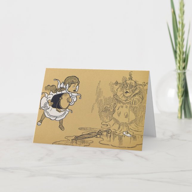 Dorothy melting Wicked Witch Wizard of Oz Card (Front)