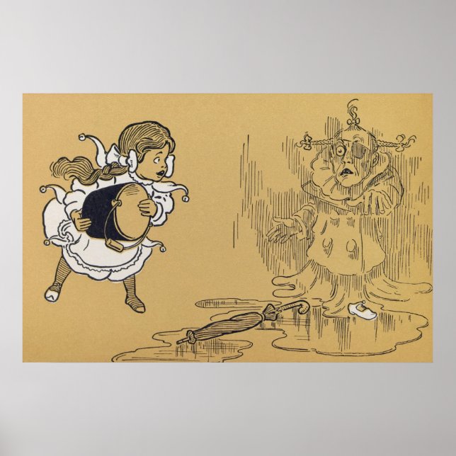 Dorothy melting Wicked Witch Wizard of Oz Poster (Front)