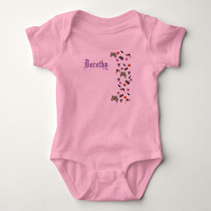 Dorothy, Name Logo With Australian Wildlife, Baby  Bodysuit