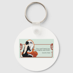 Dorothy Parker Quote Key Ring