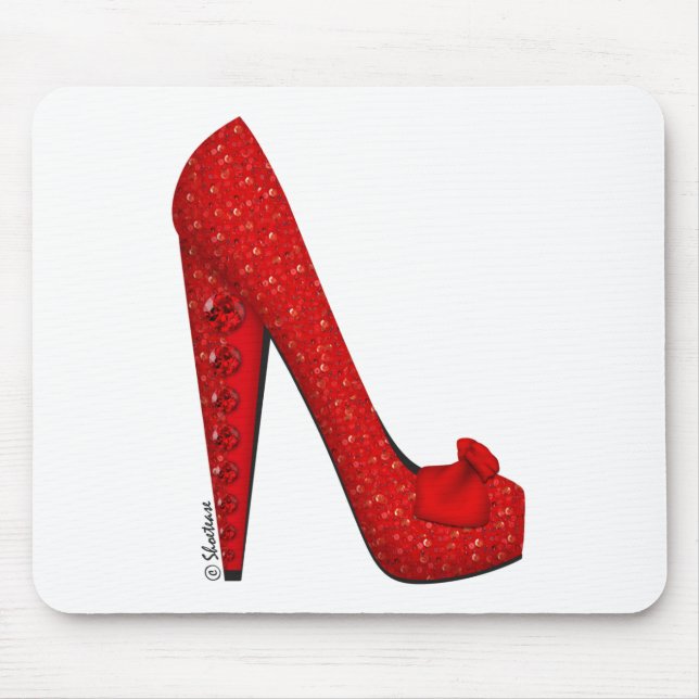 Dorothy Ruby Pump Mouse Pad (Front)