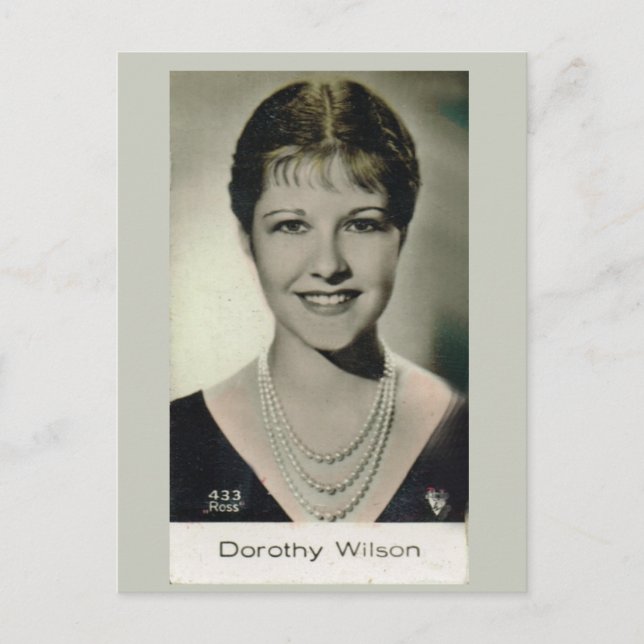 Dorothy Wilson Postcard (Front)