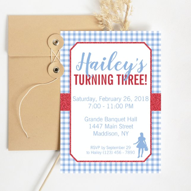 Dorothy Wizard of Oz Birthday Invitation (Creator Uploaded)