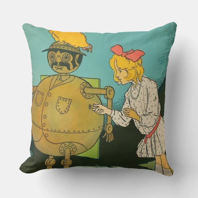 “Dorothy Wound Up Number 1” by John R Neill Cushion (Front)