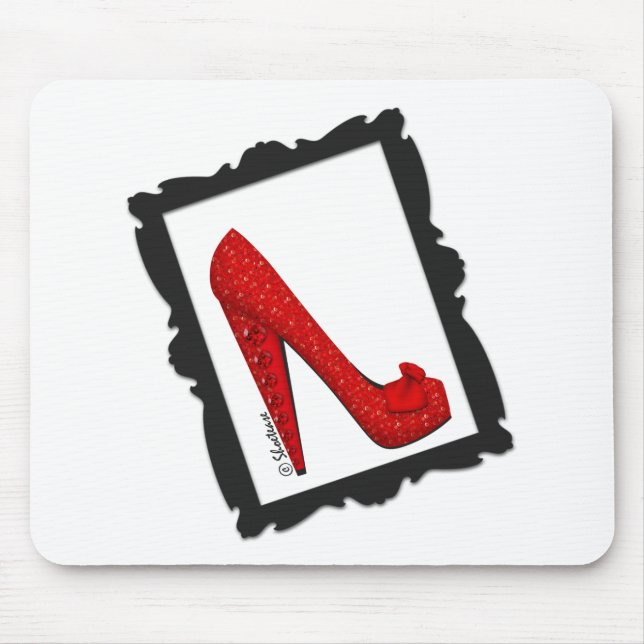 Dorothy's Framed Ruby Red Heels Mouse Pad (Front)