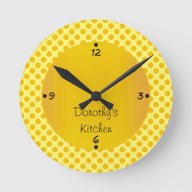 Dorothy's Kitchen Personalised Numbers Wall Clocks (Front)
