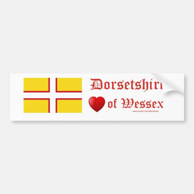 Dorset Flag Bumper Sticker (Front)