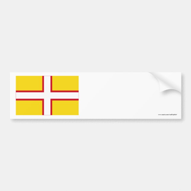 Dorset Flag Bumper Sticker (Front)