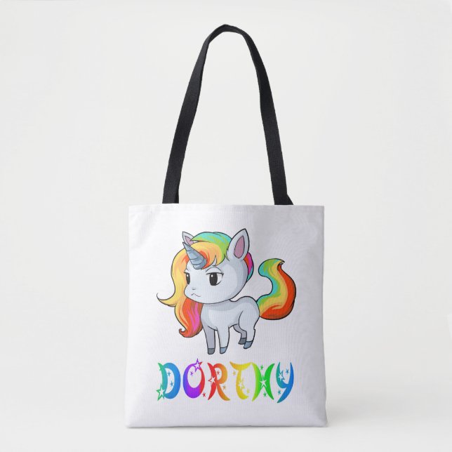 Dorthy Unicorn Tote Bag (Front)