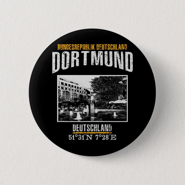 Dortmund 6 Cm Round Badge (Front)