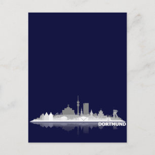 Dortmund City Skyline Postkarte Postcard