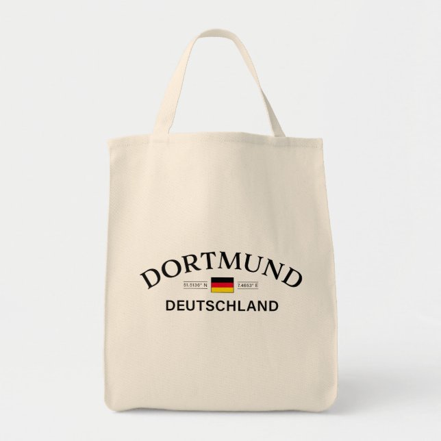 Dortmund Deutschland Coordinates German Tote Bag (Front)