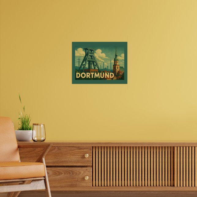 Dortmund Germany City Art Poster (Living Room 2)
