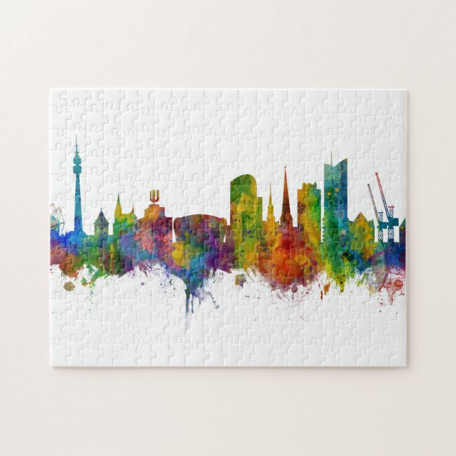 Dortmund Germany Skyline Jigsaw Puzzle (Horizontal)