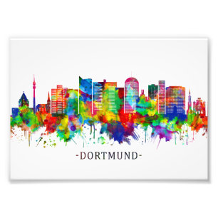 Dortmund Germany Skyline Photo Print