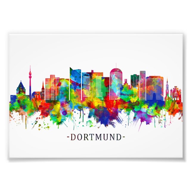 Dortmund Germany Skyline Photo Print (Front)