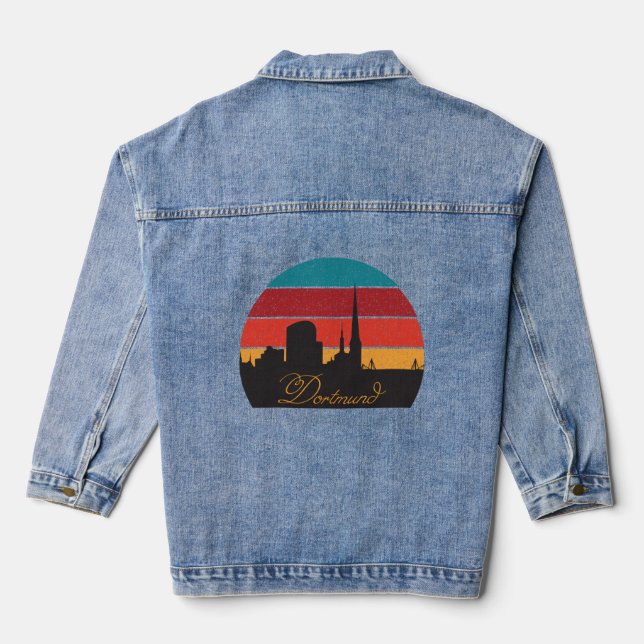 Dortmund Silhouette Denim Jacket (Back)
