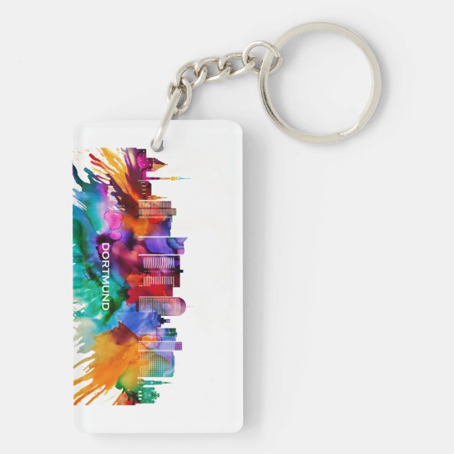 Dortmund Skyline Key Ring (Back)