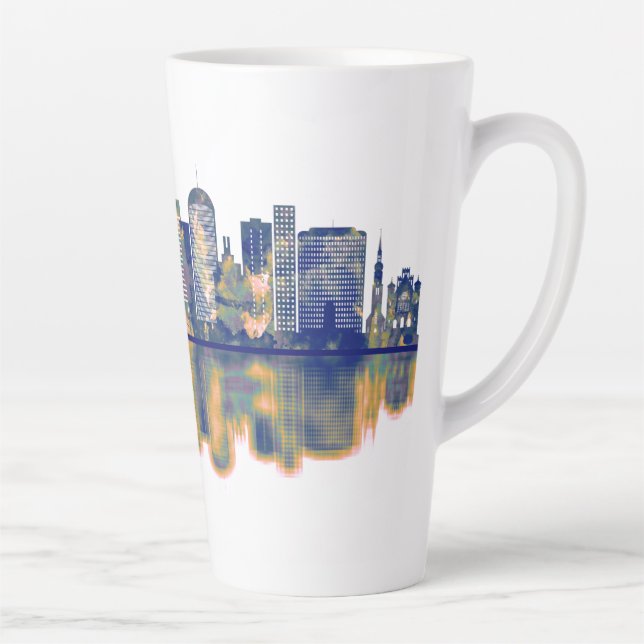 Dortmund Skyline Latte Mug (Right)