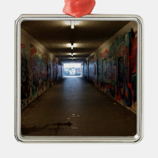 Dortmund underground station Grafitti Metal Ornament