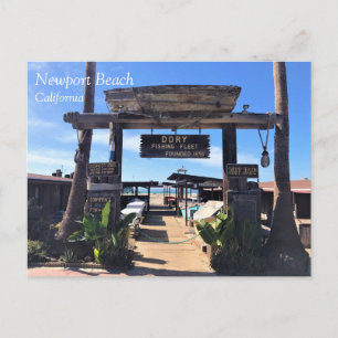 Dory Fishing Fleet, Newport Beach, California Postcard