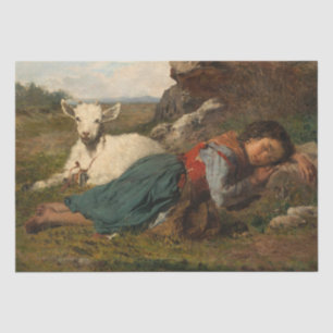 Dos amigos (1866) by Joaquin Agrasot y Juan Tissue Paper