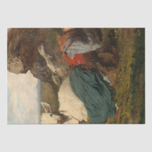 Dos amigos (1866) by Joaquin Agrasot y Juan Tissue Paper