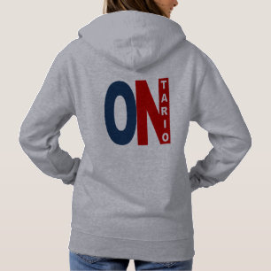 DOS Gray Hooded Sweet for Women ONTARIO Hoodie