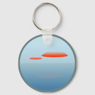 Dos Ovnis UFO Key Ring
