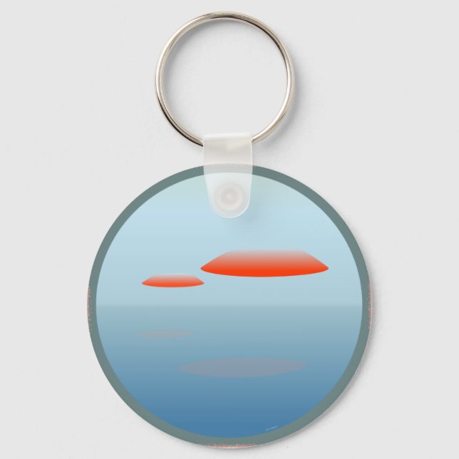 Dos Ovnis UFO Key Ring (Front)