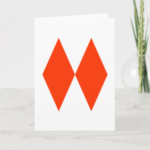 Dos rombos card