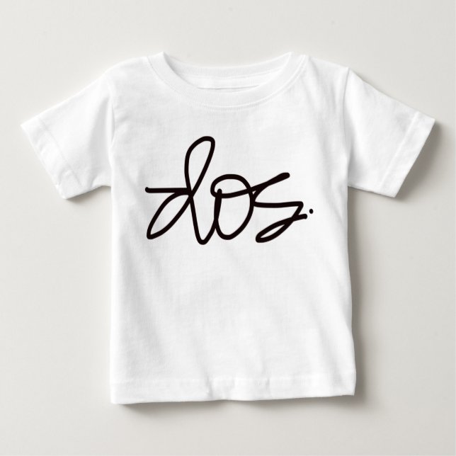 Dos. Second birthday tee. Baby T-Shirt (Front)