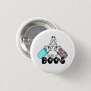 Dose of Boos Medical Ghost Halloween 3 Cm Round Badge