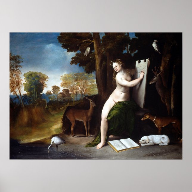 Dosso Dossi Circe and her Lovers in a Landscape Poster (Front)