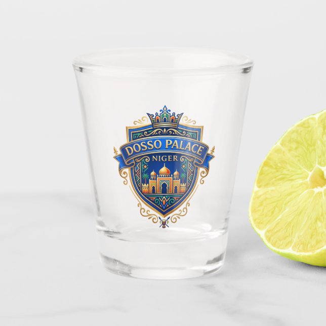 Dosso Palace Niger Shot Glass (Front)